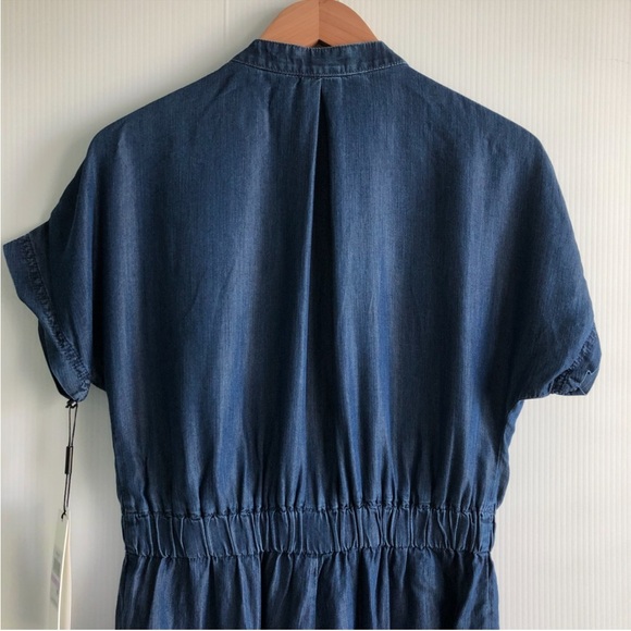 🆕 Calvin Klein Blue Denim Jumpsuit size 6 NWT - Picture 8 of 11
